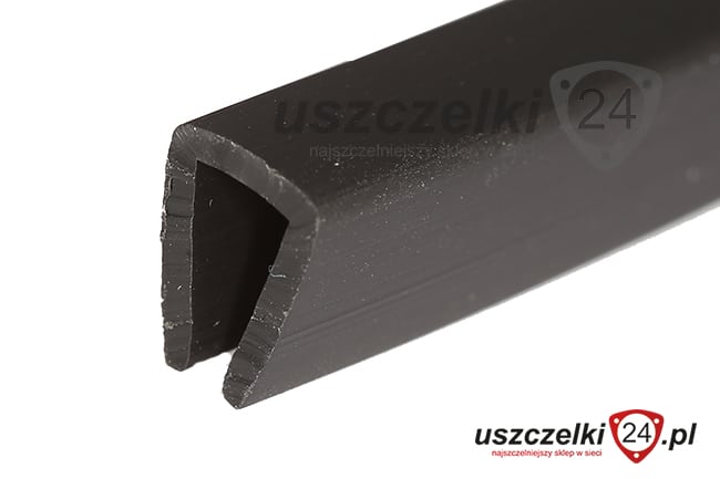 Osłona krawędzi 6 mm czarne, elastyczne PCV, 12-687