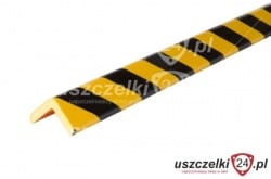 Profil ochronny PU żółto-czarny z klejem, odbój 013014