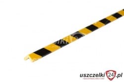 Profil ochronny PU żółto-czarny z klejem, odbój 013015