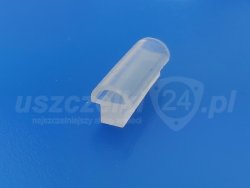 Profil uszczelniający lity silikon transparent, grzybek, 023984TS