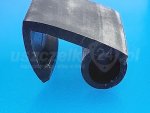 Uszczelka chłodni czarny silikon 25x38 mm twardość 60 Sha, 099104