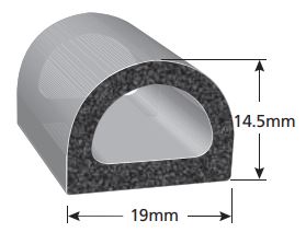 Uszczelka EPDM komórkowe 14x19 mm z taśmą klejącą producent 3M, 079135