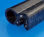 Uszczelka krawędziowa, zaciskowa 2,5-4,0 mm, czarny silikon FDA, 0621353