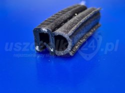 Uszczelka krawędziowa, zaciskowa 1,5-2,5mm, czarny silikon FDA, 0622609