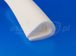 Uszczelka PVC krawędziowa 10 mm biała, 12-378