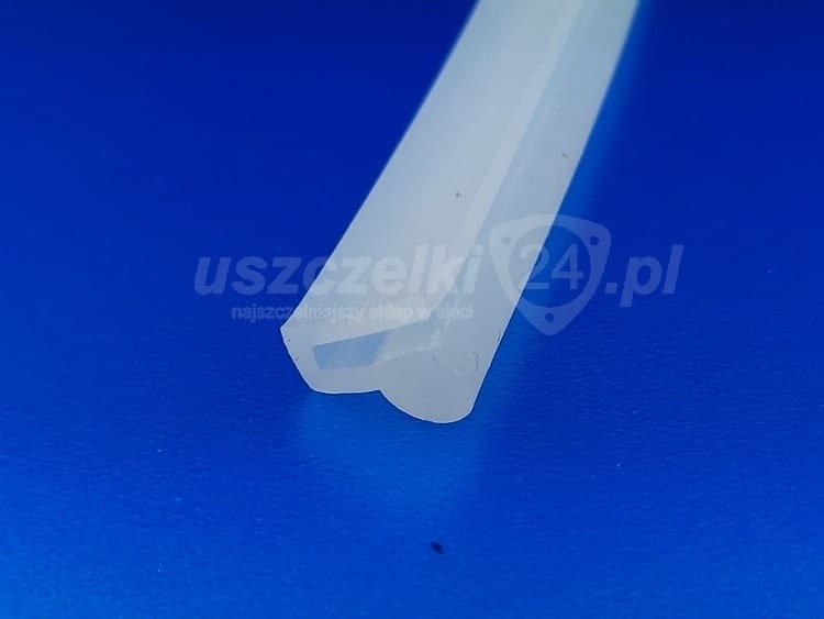 Uszczelka silikon. na krawędź 2 mm, 35Sha transparent, 0990833