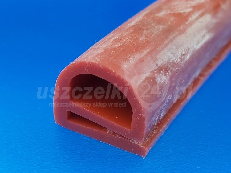 Uszczelka silikonowa czerwona typ e 19x20 mm termiczna 099800