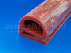 Uszczelka silikonowa czerwona typ e 16x12 mm termiczna 023126