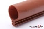 Uszczelka silikonowa fi 10 mm brązowa, do drzwi sauny, 95-510-01