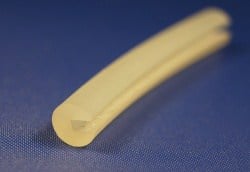 Uszczelka silikonowa krawędź 2mm transparentna FDA  023713