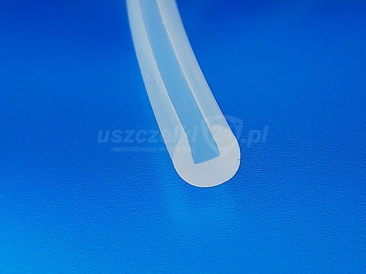 Uszczelka silikonowa mleczna na krawędź 5 mm,  023710M