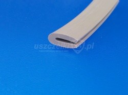 Uszczelka silikonowa szara na krawędź 1 mm, 023808-01