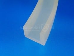 Uszczelka silikonowa transparentna na krawędź 12 mm, 023024