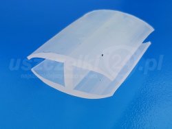 Uszczelka silikonowa transparent typ H, szyba 10 mm, 0995220ST