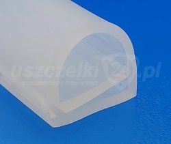Uszczelka silikonowa typ e, transparent 3x20x20mm, 023908