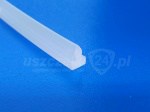 Uszczelka silikonowa typ T 8x6x3mm transparentna 60Sha, 0992024