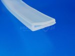 Uszczelka typ U 23x7x2mm ścianka 2,5mm transp. silikonowa 0231311
