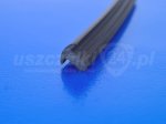Uszczelka z czarnego PVC, wciskana, typ T, 18-68801